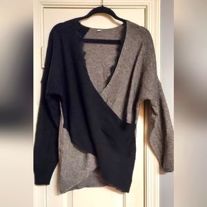 Large crisscross sweater